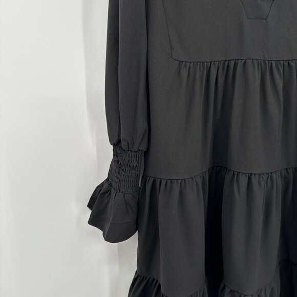 Pomander Place by Tuckernuck Black Stretch Crepe Kenzo M Swing Mini NWOT - Picture 4 of 9